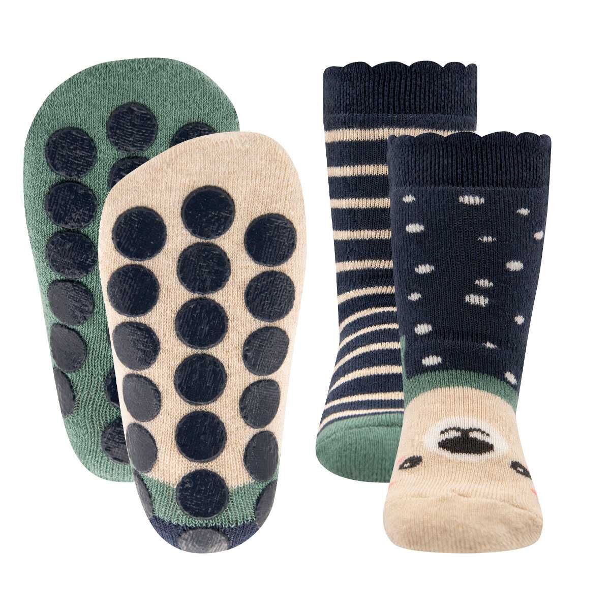 Stoppersocken Teddygesicht/Mausezähnchen